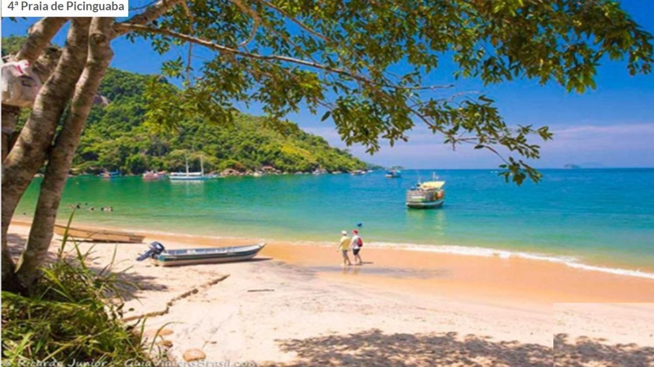 Apartamento Ubatuba - Praia grande - 80m da Praia - Até 8 Pessoas - Praia Grande Ubatuba - 2 Quartos Esterno foto